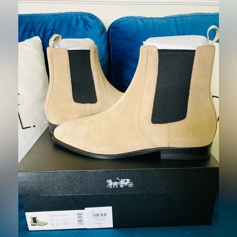 NWT COACH GRAHAM CHELSEA MEN BOOTS